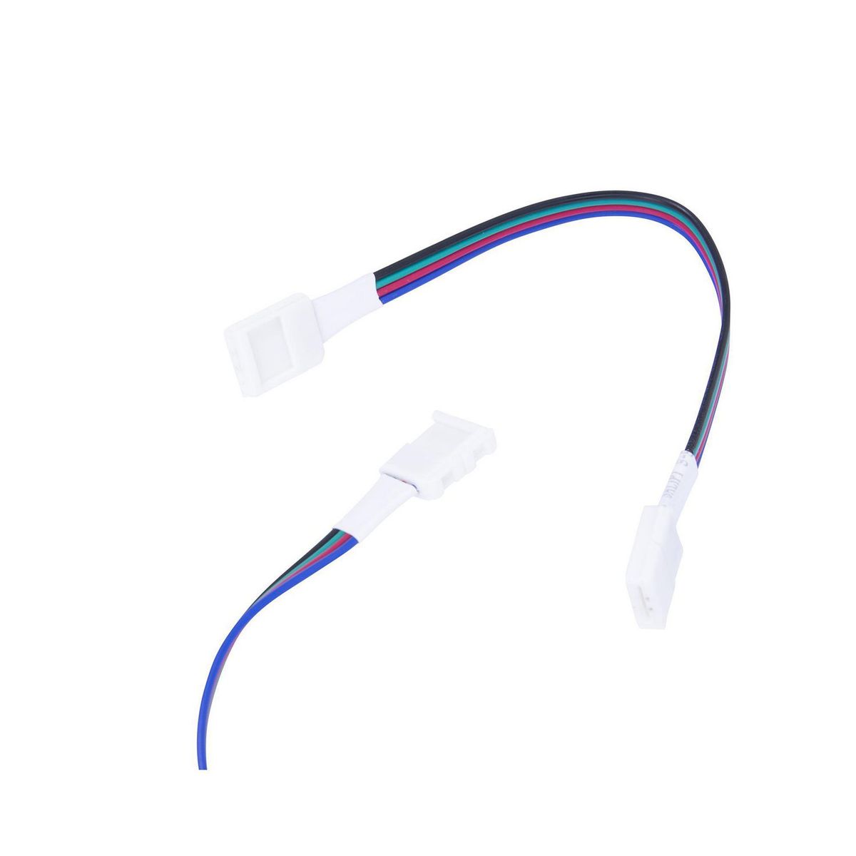 Cable con Doble Conector de Presión para Tiras RGB, marca Tecno Lite Aplica - Foto 2