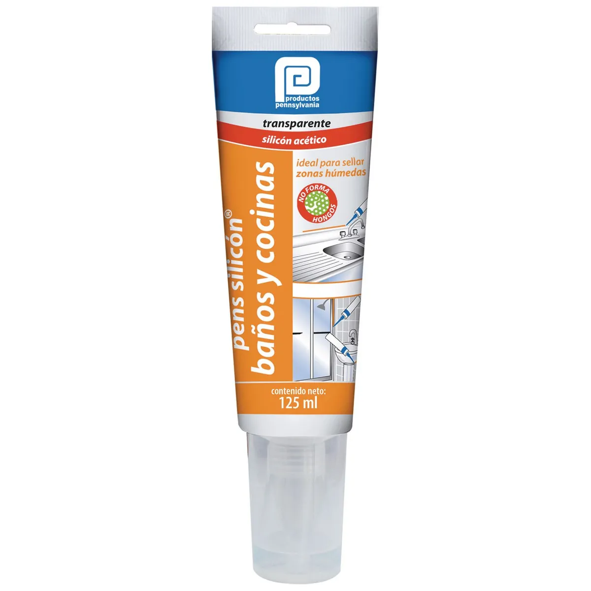 Pennsylvania - Sellador de Silicón p/baños y cocinas 125 ml
