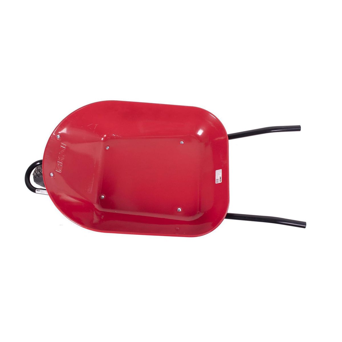 Aksi - Carretilla de 4.5 ft3 (roja) bastidor metálico