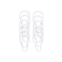 Set de 12 Piezas Argollas de Plástico para Cortina