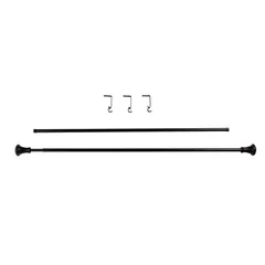 Cortinero Irvington Negro Mate 168-305 cm