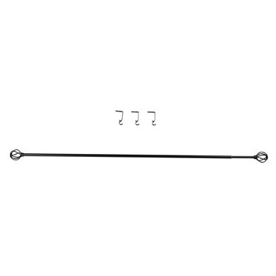 Cortinero Jaula Negro 122-218 cm