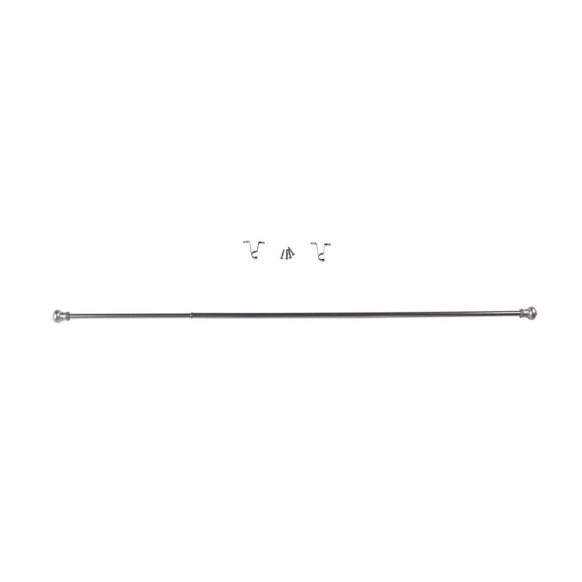 Kenney - Cortinero Ashby Plata Satinado 71-122 cm