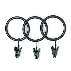 Set de 14 Anillos con Clip Café/Negro 1" & 1 1/4"