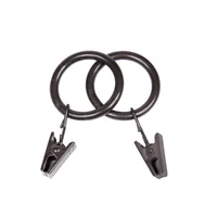 Set de 14 Anillos con Clip Chocolate 5/8" & 3/4"