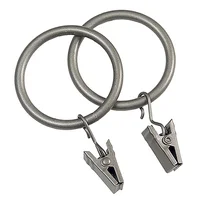 Set de 14 Anillos con Clip Pewter  1 1/4"