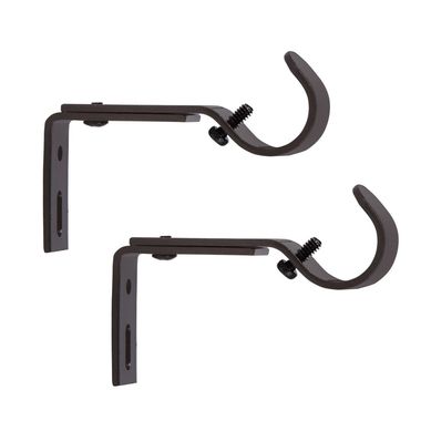 Set de 2 Soportes Ajustables Negro