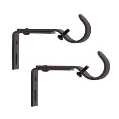 Set de 2 Soportes Ajustables Negro