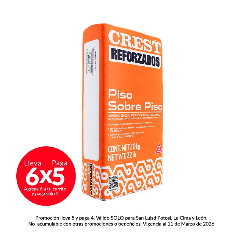 Crest - Adhesivo crest piso sobre piso
