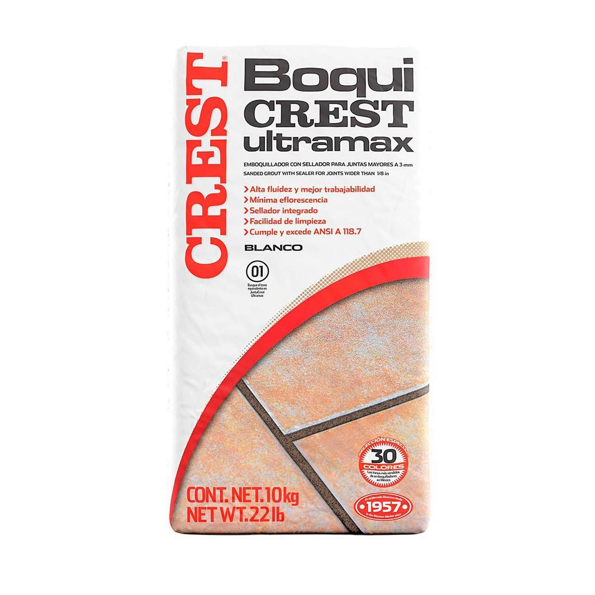 Crest - Boquilla Boquicrest Ultramax blanco 10 kg