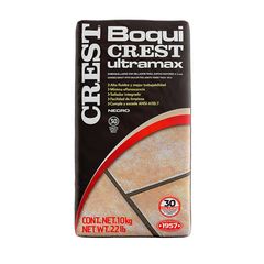 Boquilla Boquicrest Ultramax negro carbón 10 kg