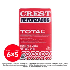 Adhesivo Crest total blanco 20 kg