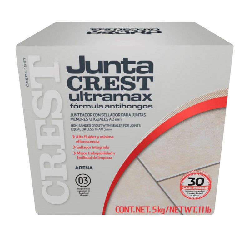Crest - Boquilla Juntacrest Ultramax arena 5 kg