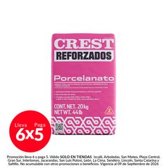 Adhesivo para porcelanato blanco 20 kg