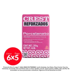 Adhesivo para porcelanato blanco 20 kg