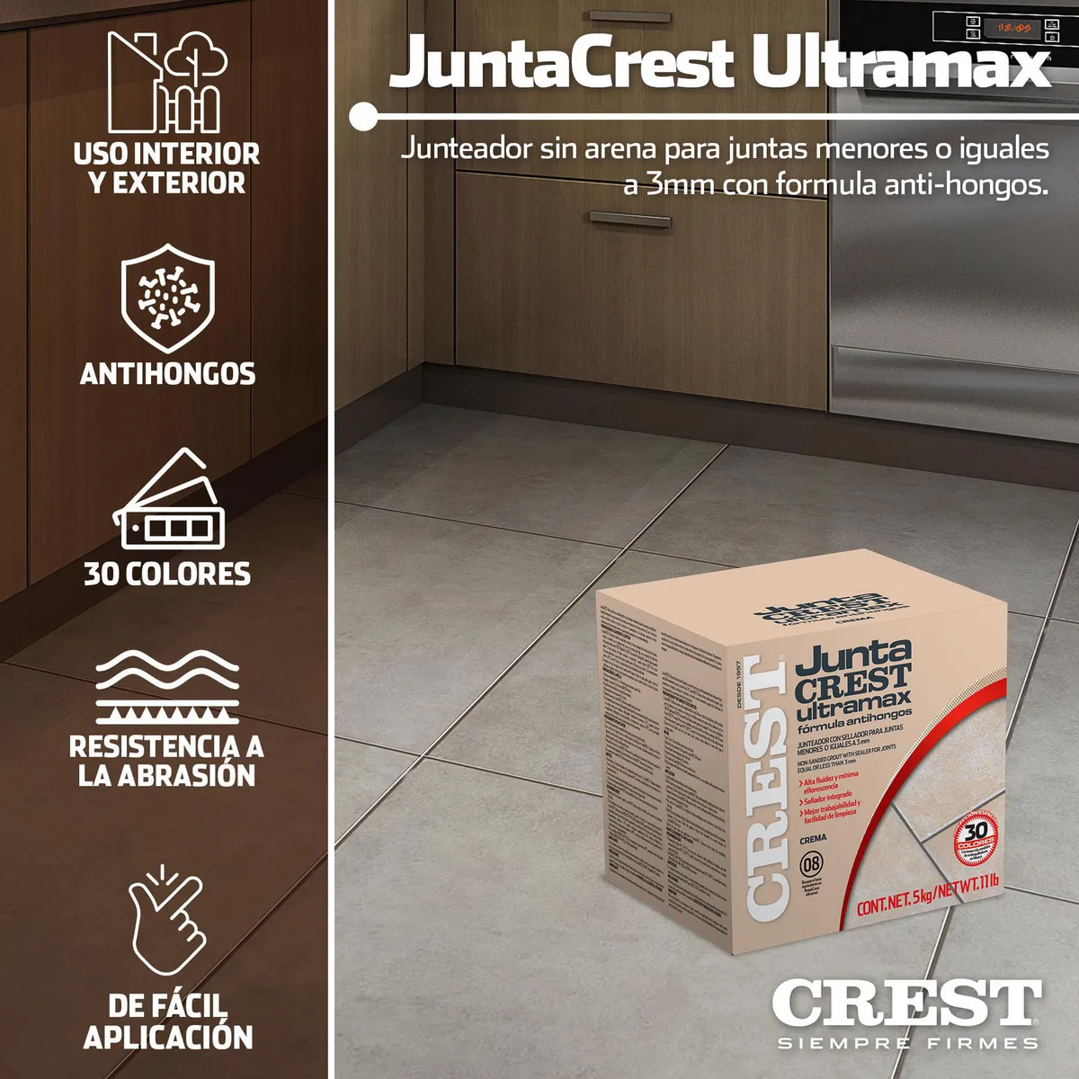 Crest - Boquilla Juntacrest Ultramax crema 5 kg