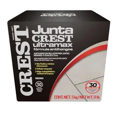 Boquilla Juntacrest Ultramax negro carbón 5 kg