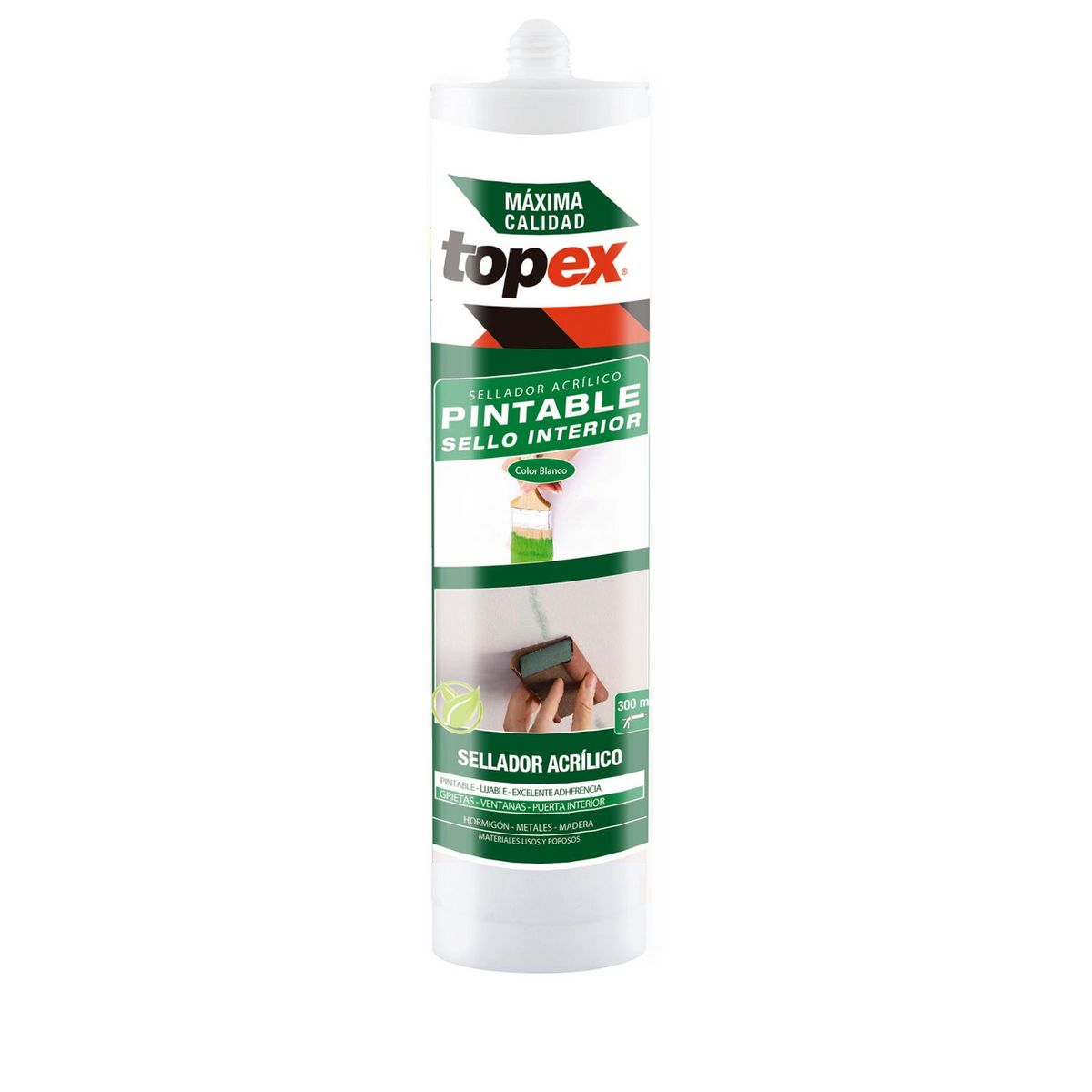 Topex - Sellador acrílico multiusos 300 ml