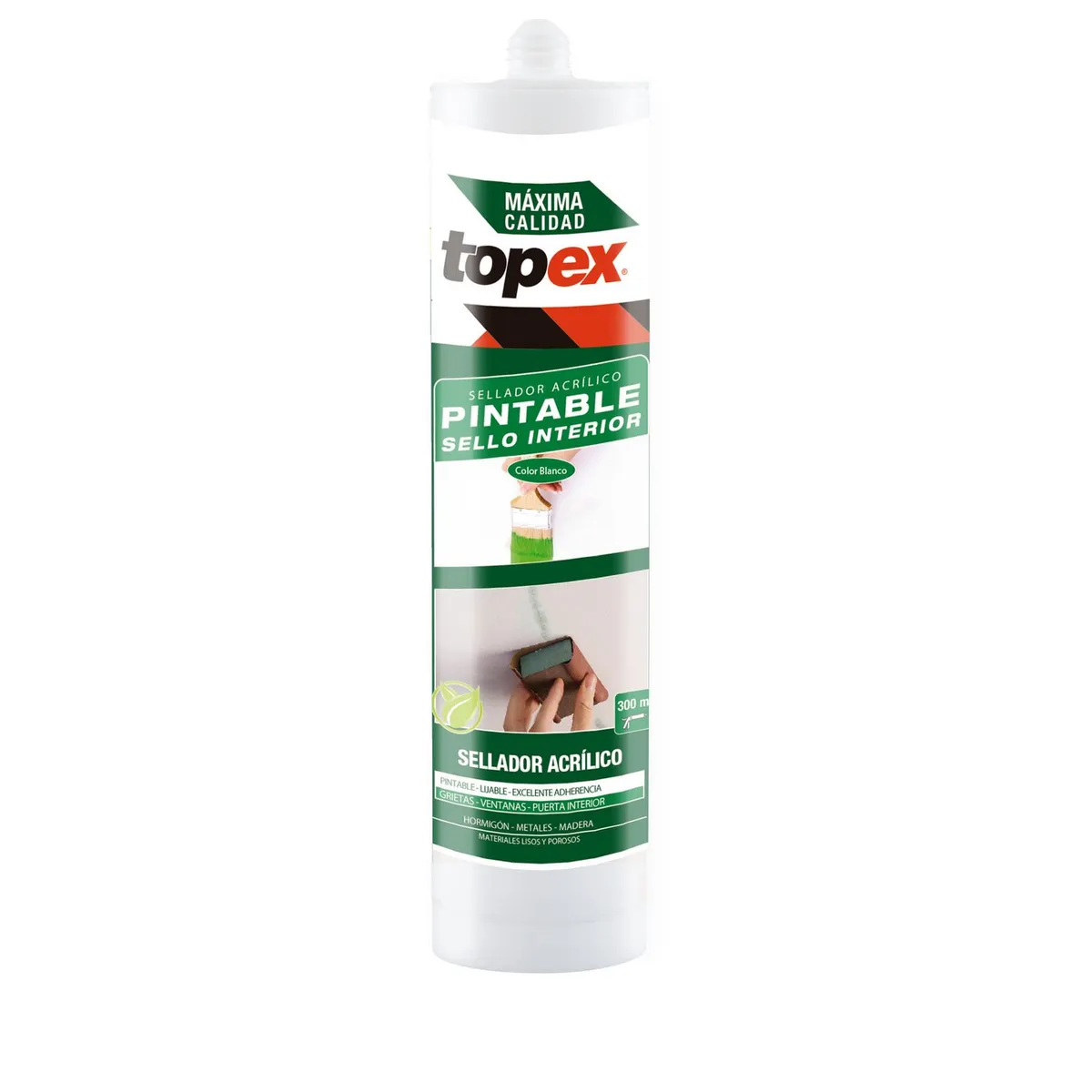 Topex - Sellador acrílico multiusos 300 ml