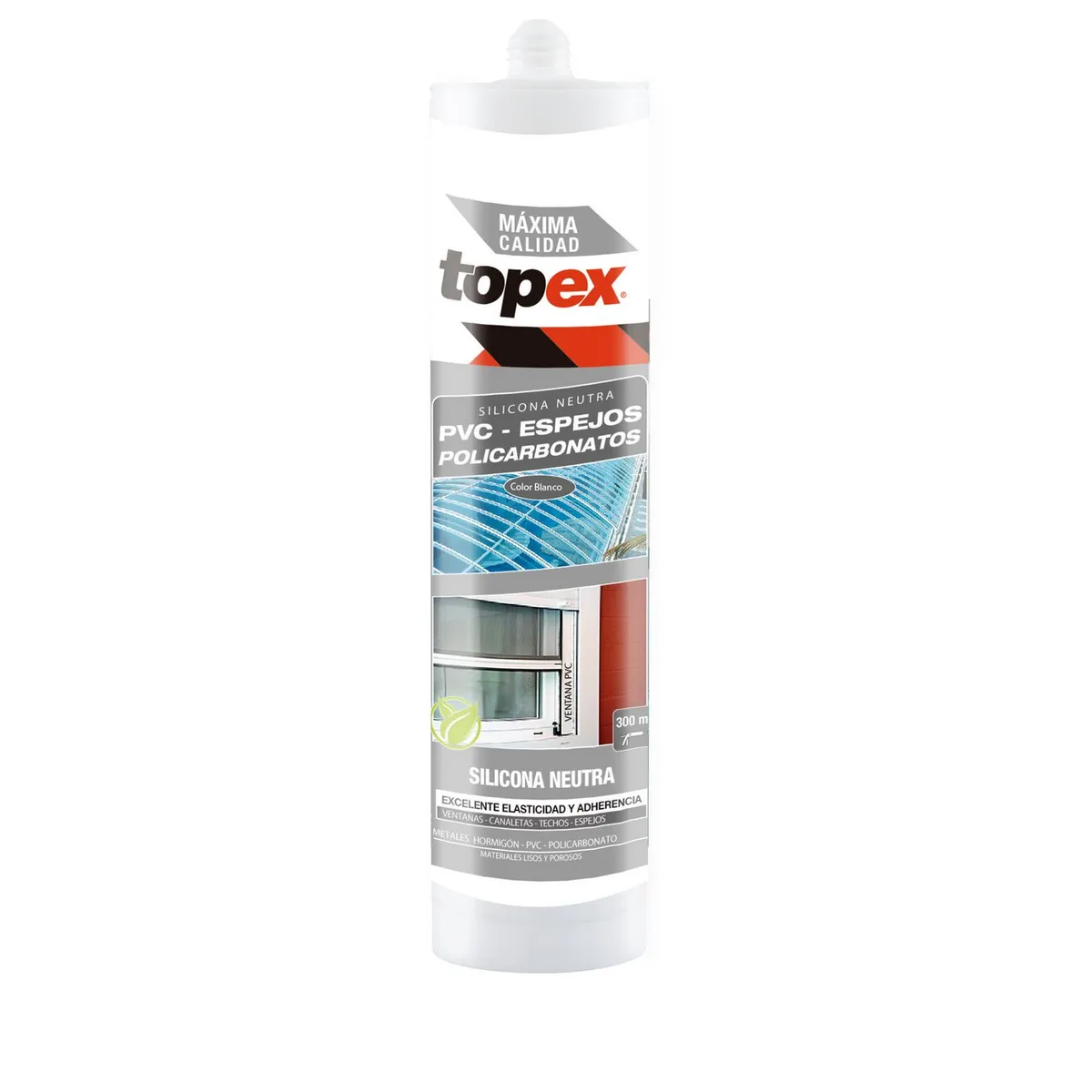 Silicona neutra transparente 300 ml, marca Topex - Foto Principal