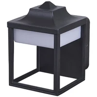 Farol Oxalis led negro 100-240V cálida
