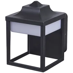 Farol Oxalis led negro 100-240V cálida