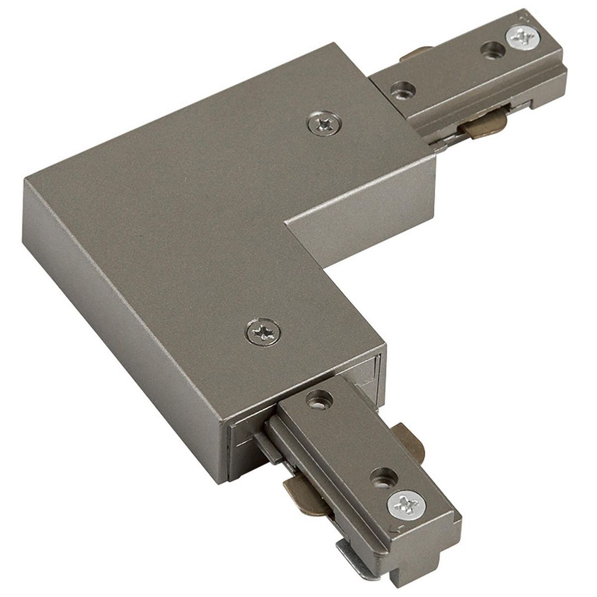 Tecnolite - Conector escuadra p/riel satinado