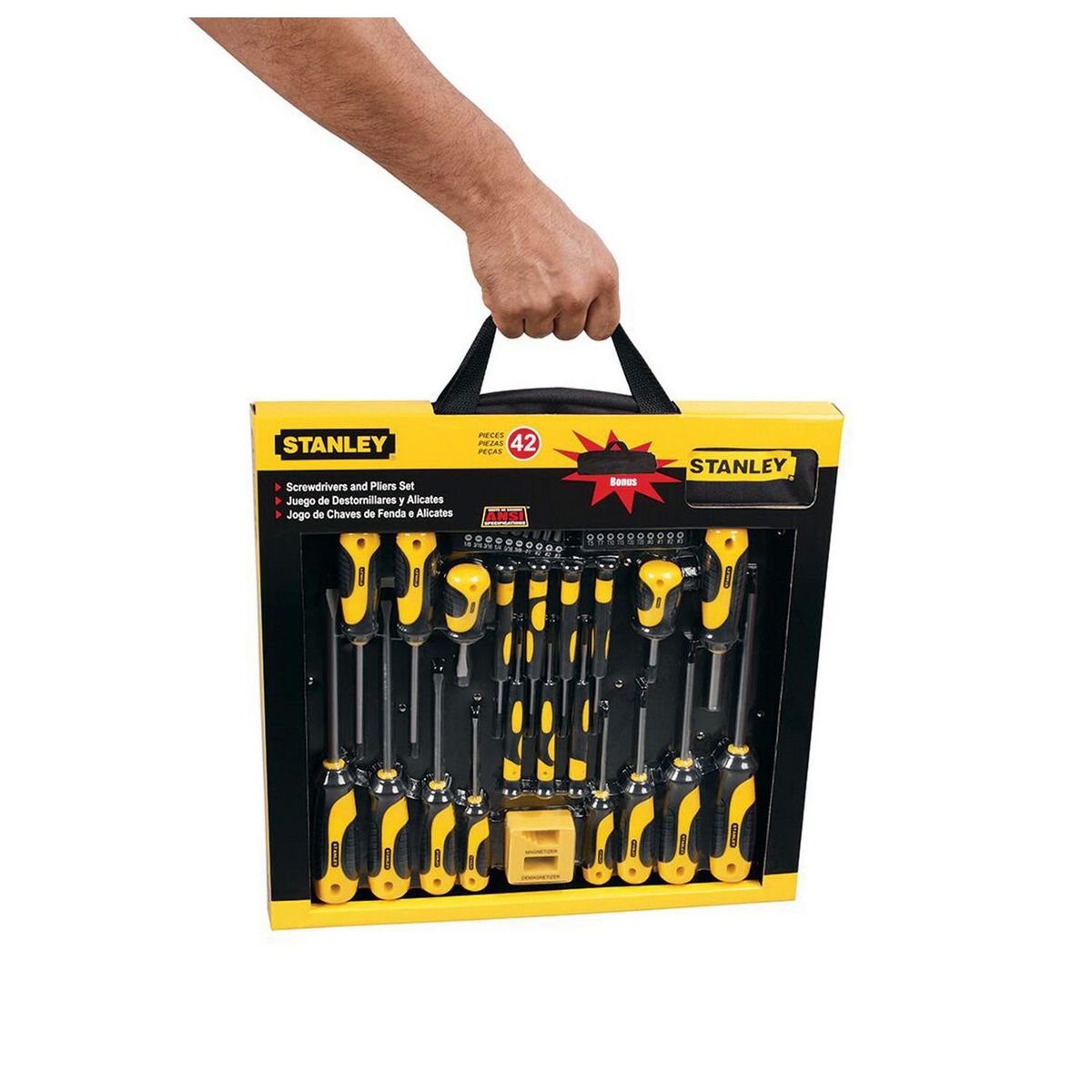 Stanley - Juego de 42 destornilladores marca stanley.