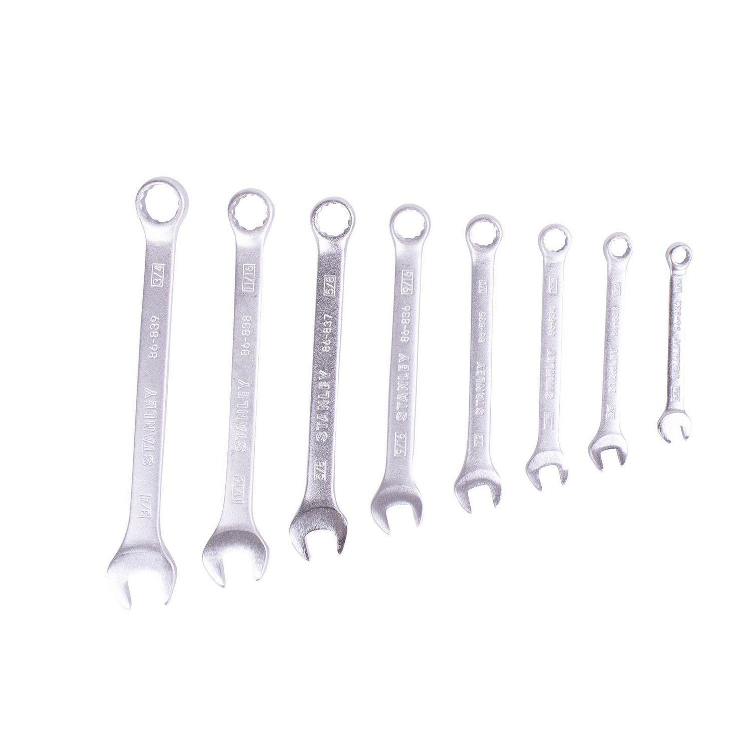 Stanley - Juego llaves combinadas sae 8 pzas