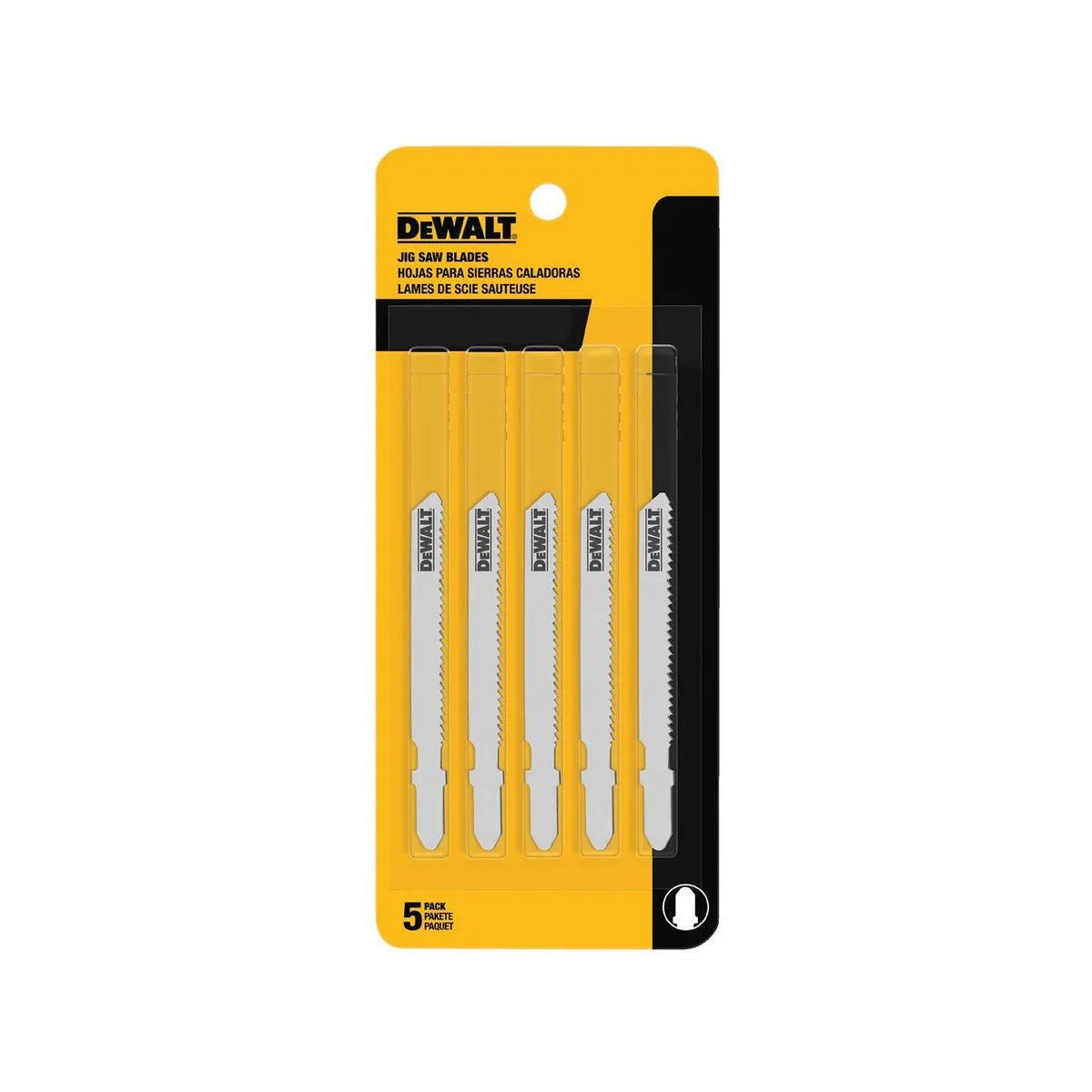 Segueta caladora bimetal 3"x 24dpp 5pz, marca Dewalt - Foto Principal