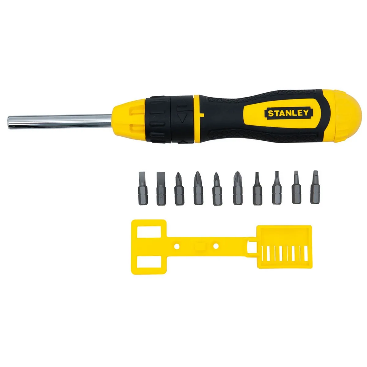 Destornillador Matraca + 10 Puntas, marca Stanley - Foto 2