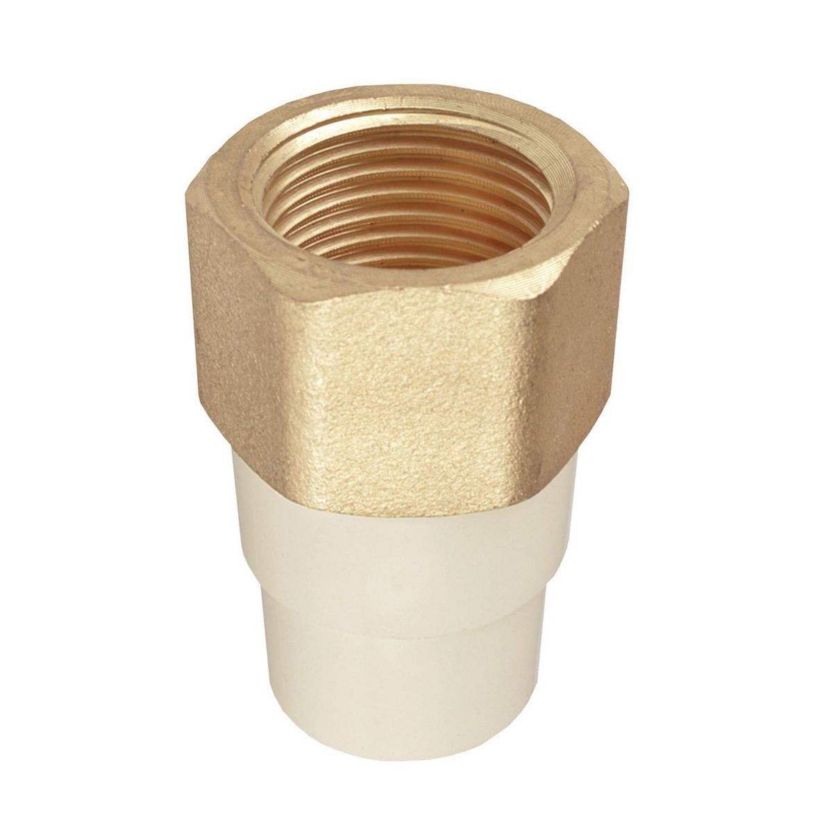 Adaptador Hembra CPVC de 1/2" Rosca Metalica para Uso de Agua Caliente y Fria, marca Iusa - Foto 2