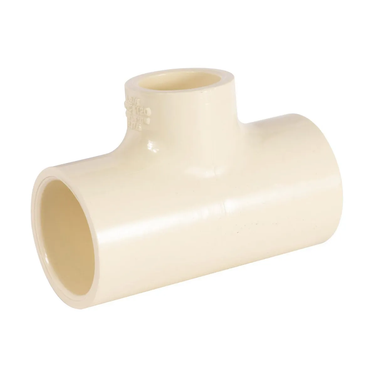 Tee Reducida CPVC 3/4 X 3/4 X 1/2" para Uso de Agua Caliente y Fria, marca Iusa - Foto Principal