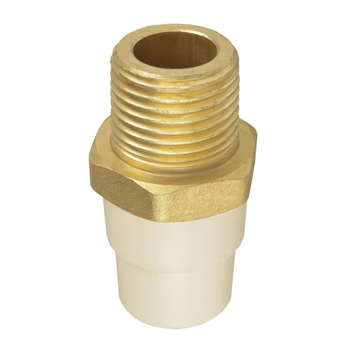 Adaptador Macho CPVC de 1/2" Rosca Metalica para Uso de Conduccion de Agua Caliente y Fria, marca Iusa - Foto 2