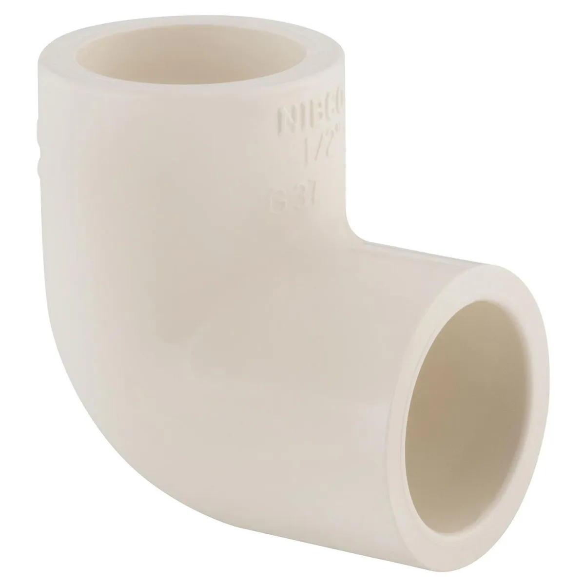 Iusa - Codo de 90° CPVC de 1/2" para Uso de Conduccion de Agua Caliente y Fria