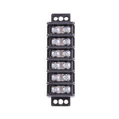 Tablilla terminal 6 Cto. 30A 600V p/cable de 22 a 10 AWG