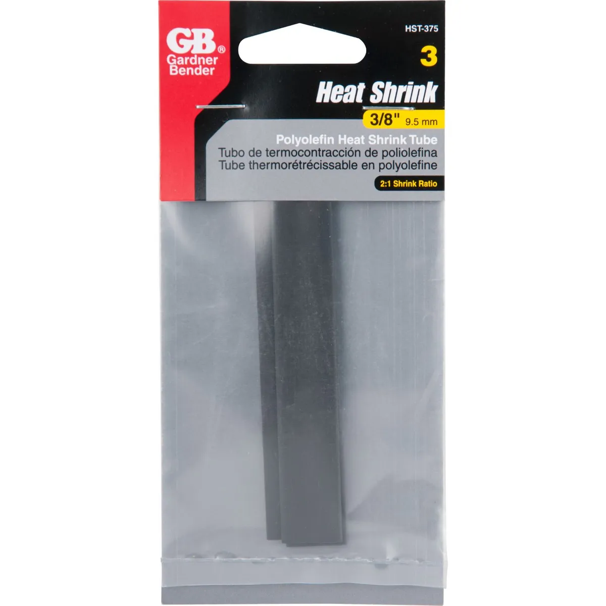 Gardner Bender - Tubo termo encogible 3/8"- 3/16" 4"l