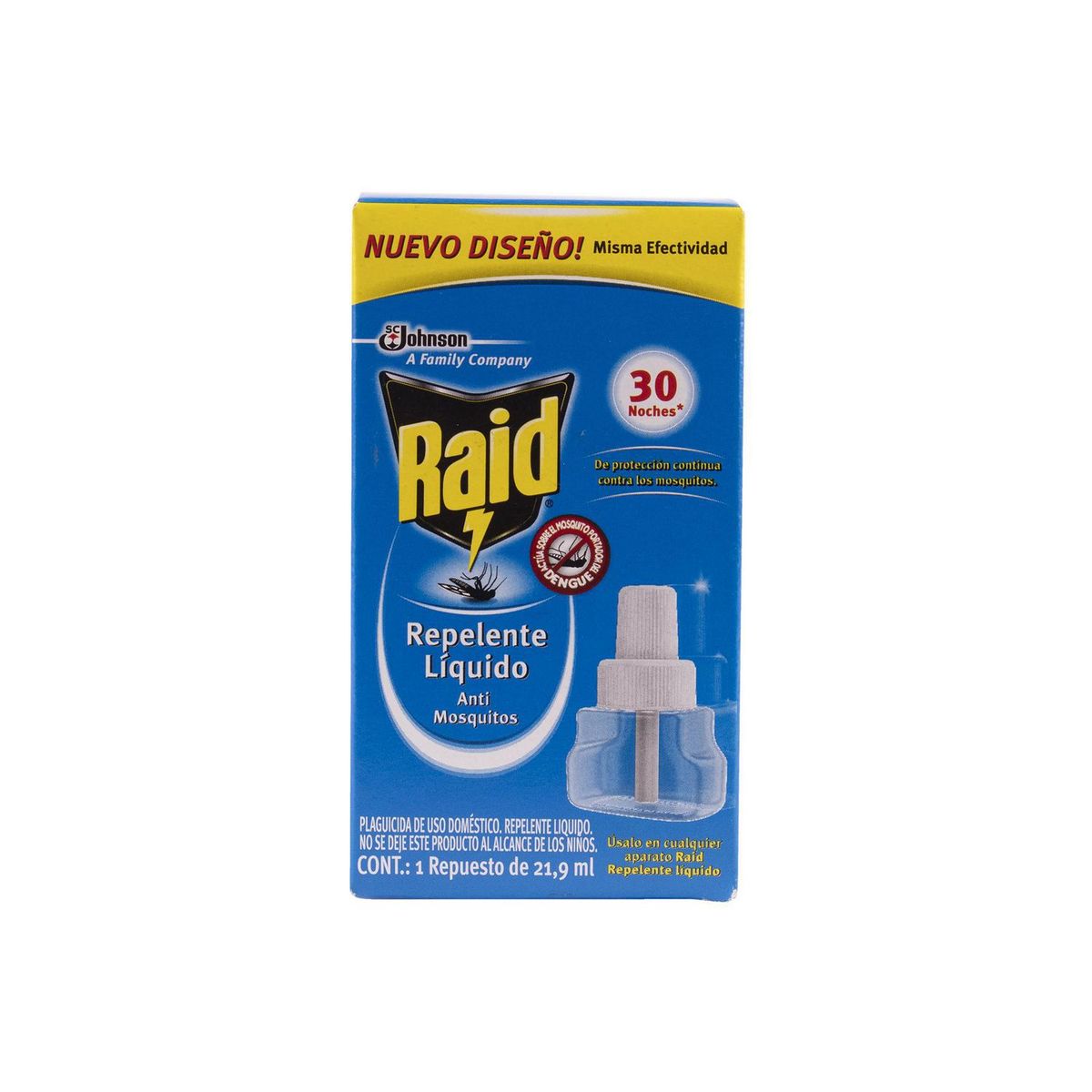 Raid - Insecticida líquido eléctrico aparato 30 noches