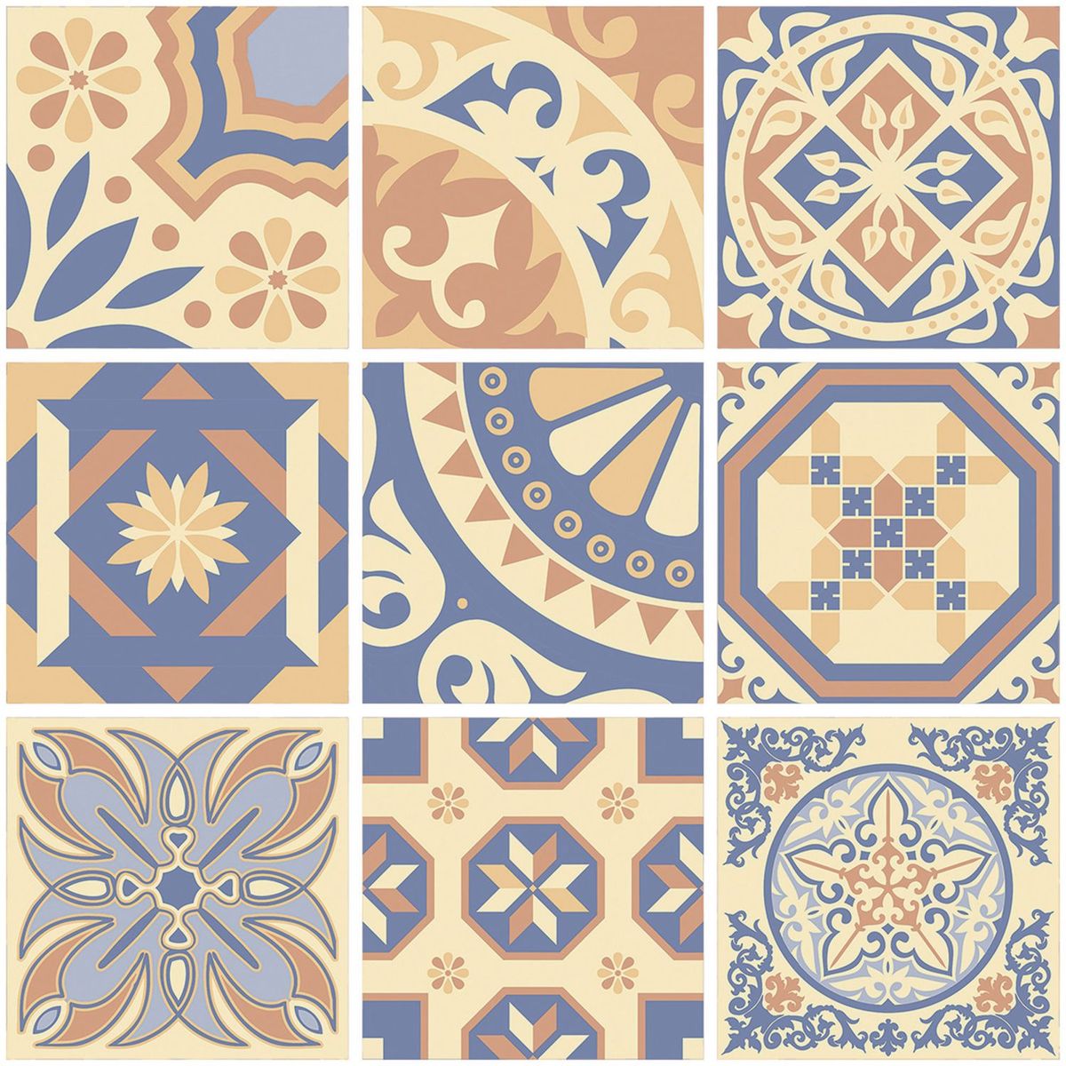 Piso Cerámico Mosaico Azul 44X44 1.74, marca Nitropiso - Foto Principal