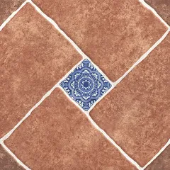 Piso Ceramico Para Exterior Tikal Rojo 44X44 Mate 1.74 No Rectificado
