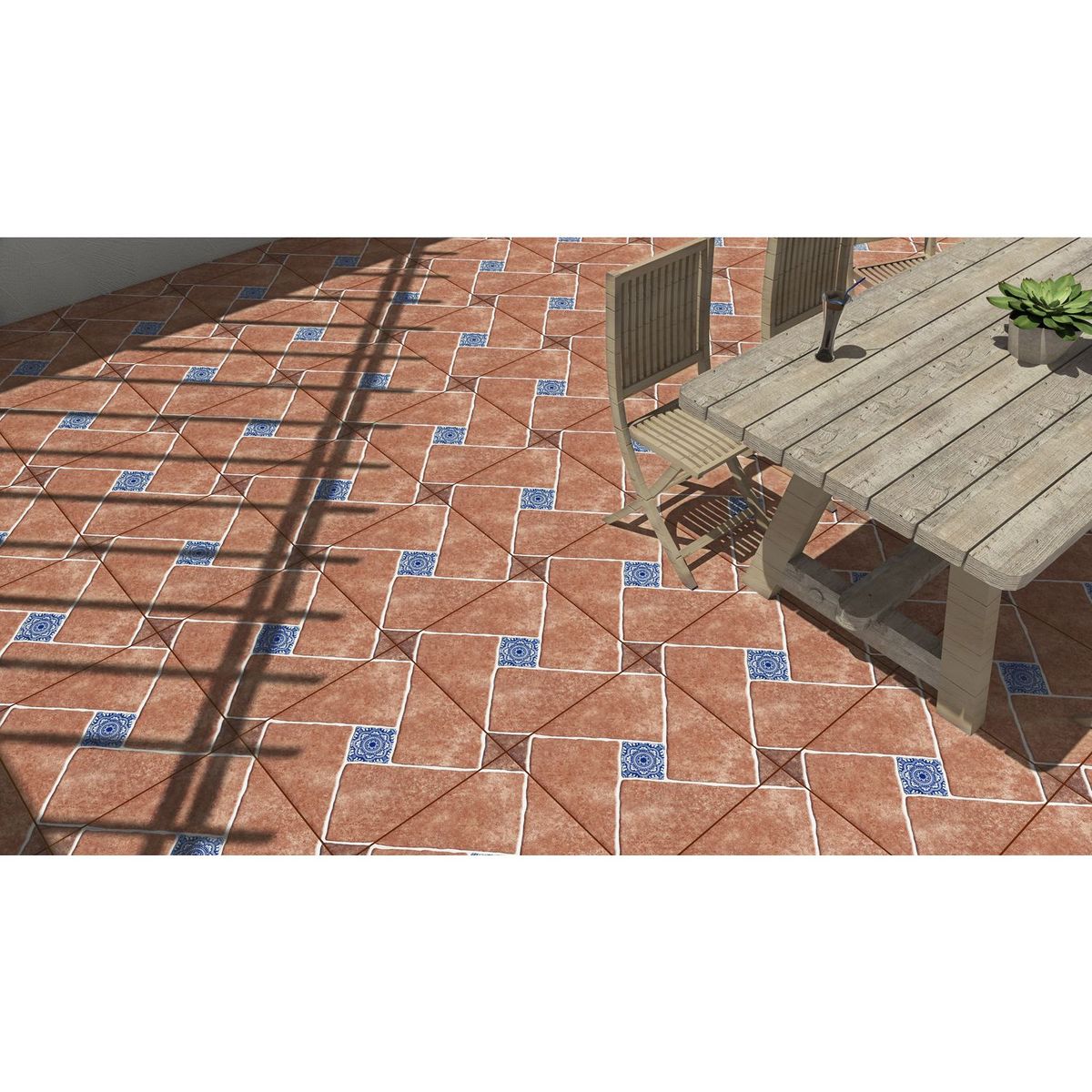 Nitropiso - Piso Cerámico Tikal Rojo 44X44 1.74