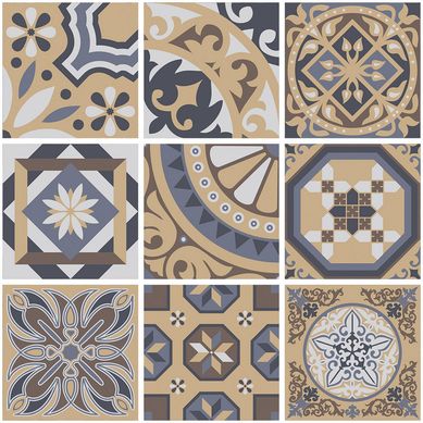 Piso Mosaico Dorado 44X44 1.74