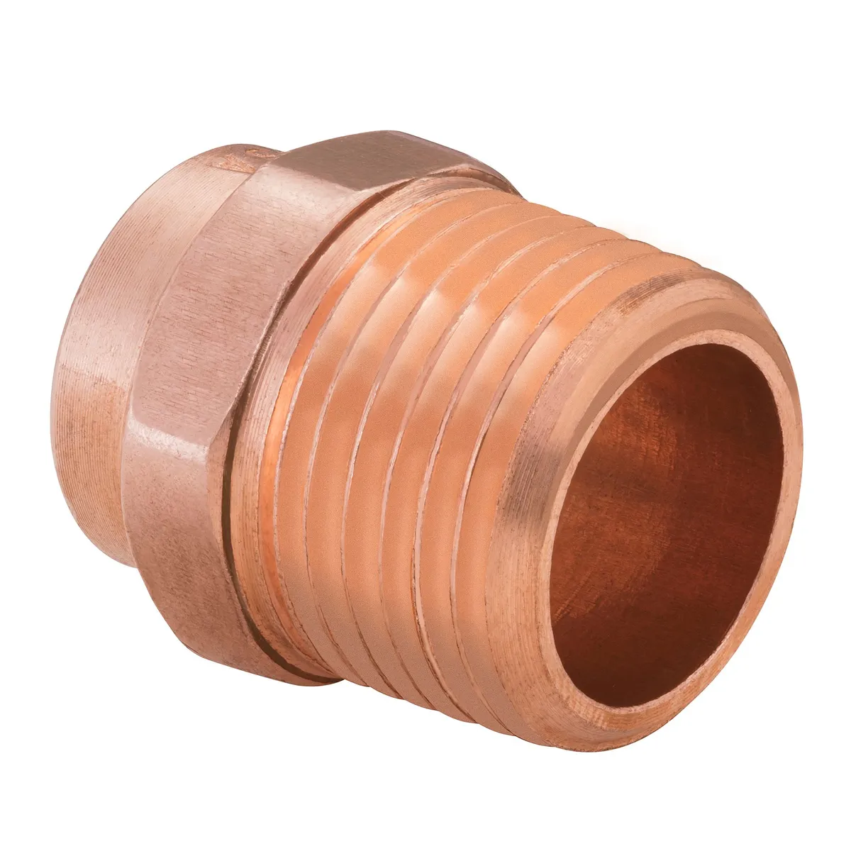 Iusa - Conector Rosca Exterior 1" Cobre