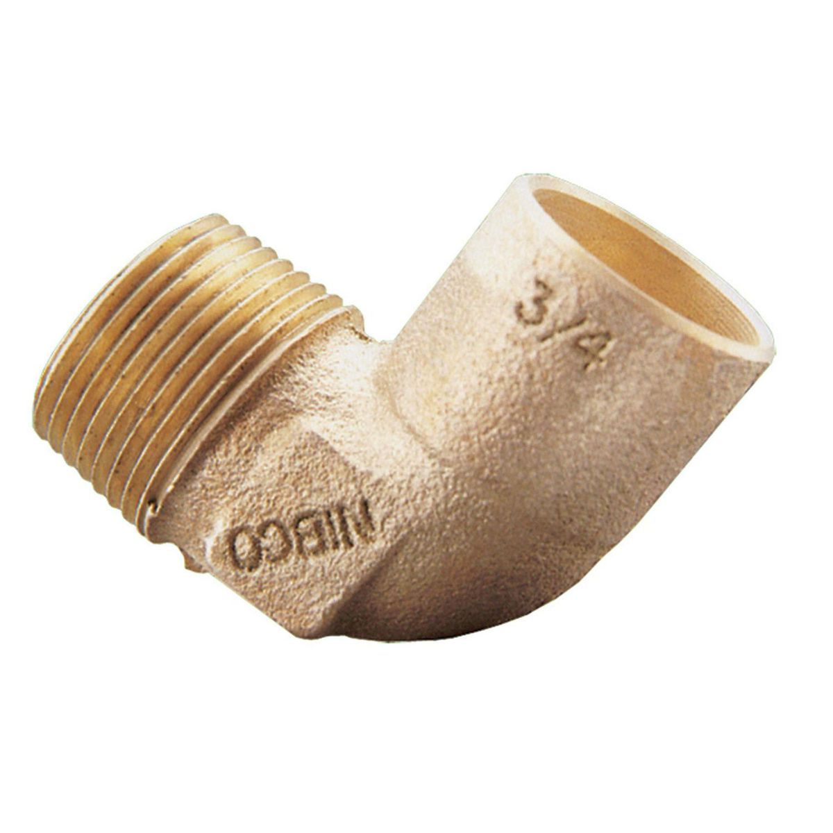 Codo Rosca Exterior 1/2" Cobre, marca Iusa - Foto 2