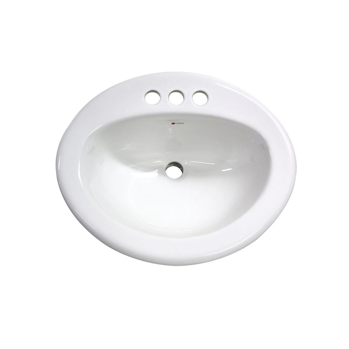 Lavabo Ovalín sobrepuesto blanco, marca Cato - Foto Principal