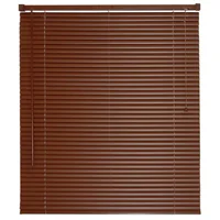 Persiana horizontal de PVC chocolate 150x160 cm