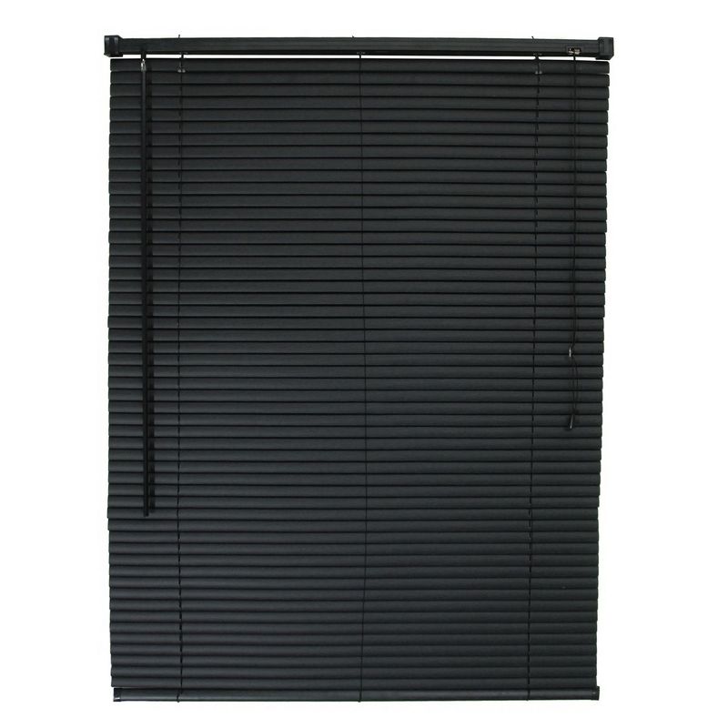 Deco Persiana - Persiana horizontal PVC negra 120x160 cm