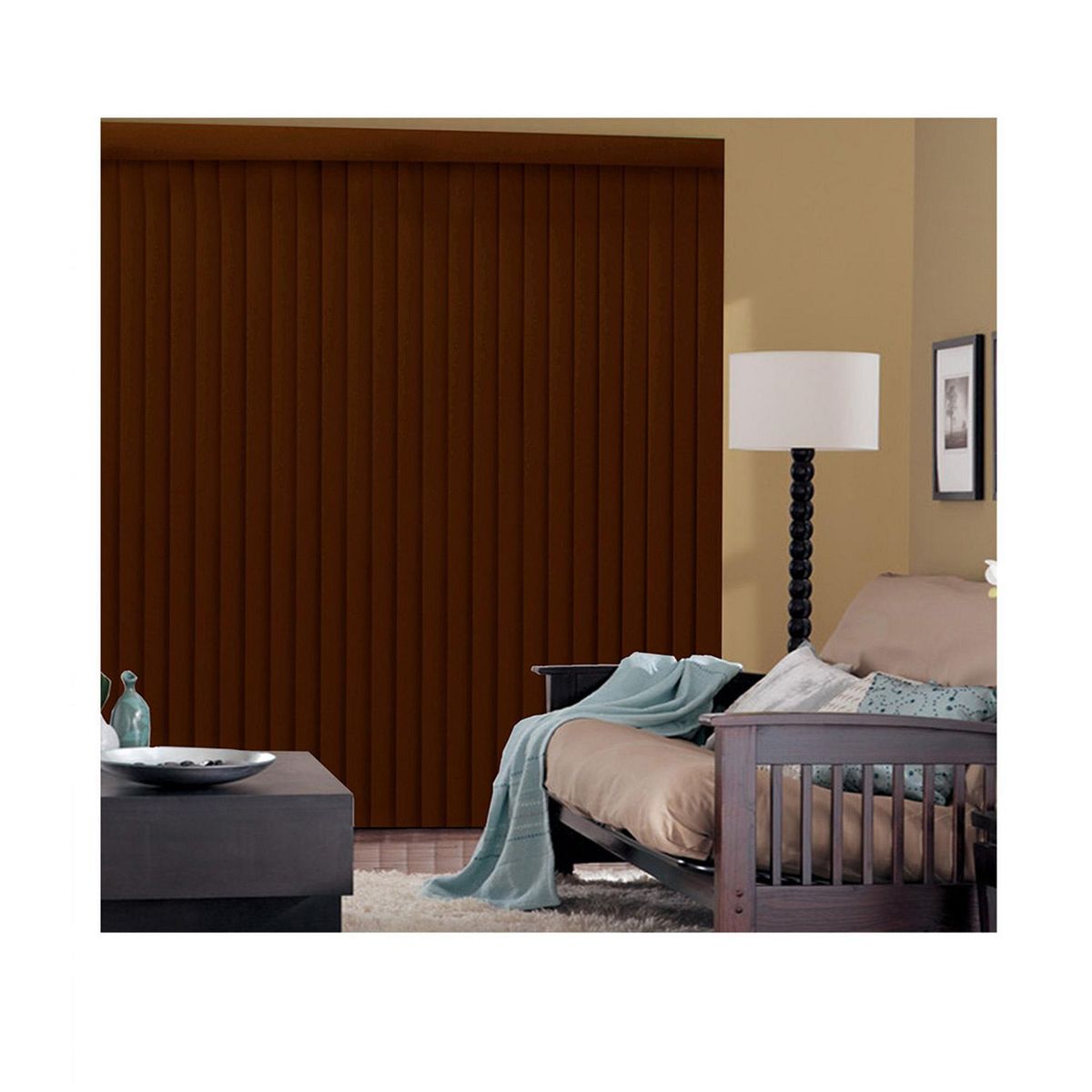 Deco Persiana - Persiana vertical de PVC chocolate 160x220 cm