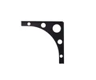 Soporte Mondrian negro 25 cm