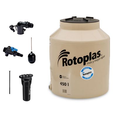 Tinaco Rotoplas Plus 450 L Equipado